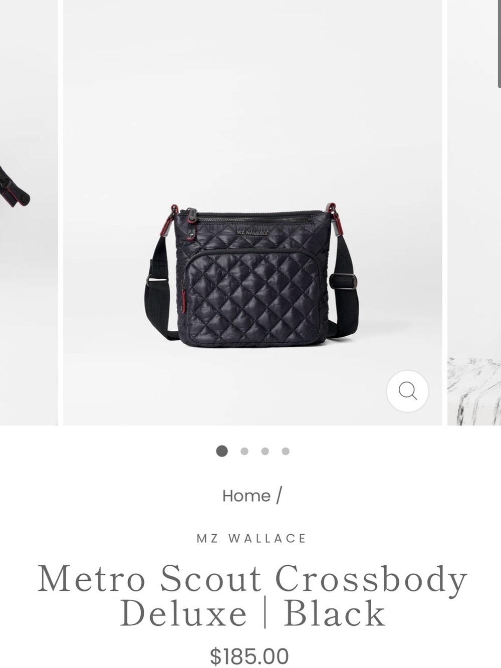 MZ Wallace Quilted Crossbody with Black Exterior and Tan Trim - NEVER USED - Picture 13 of 13